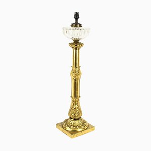 19th Century William IV Gilt Bronze Table Lamp