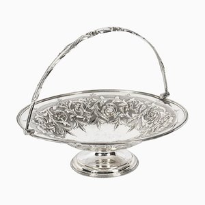 19th Century Victorian Silver Plated Fruit Basket from William Gallimore & Co