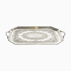 19th Century Victorian Silver Plated Service Tray by Thomas Latham