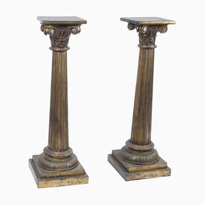 Viktorianische korinthische Säulensockel, 2er Set