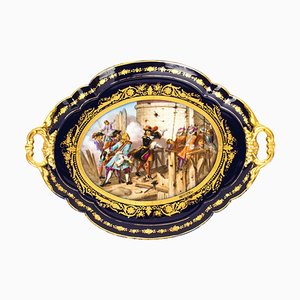 19th Century French Sevres Porcelain Tray by Moreaux