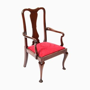 20th Century Queen Anne Revival Mahogany Child's Chair