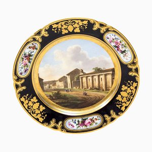 19th Century Porcelain Plate from Pucher Deroche, Paris