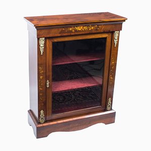 Mueble victoriano de madera nudosa de nogal, siglo XIX