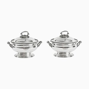 Sauce Tureens or Entree Dishes from Elkington, 19th Century, Set of 2