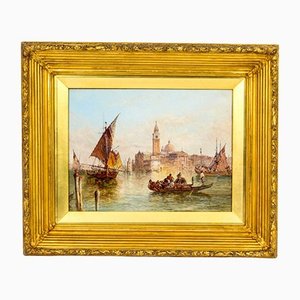 Alfred Pollentine, Grand Canal, Venice, 19th-Century, Oil on Canvas, Framed