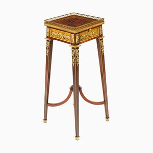 French Parquetry Ormolu Mounted Stand Attributed to François Linke, 19th Century