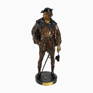 Bronze Cavalier Figur von Emile Picault, 19. Jh