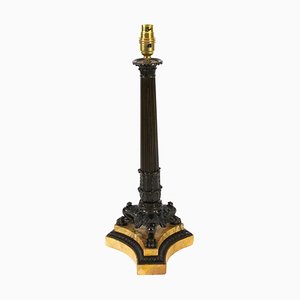 19th Century Empire Bronze Table Lamp