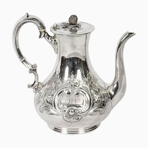 19th Century Victorian Silver Plated Coffee Pot from Boardman Glossop & Co