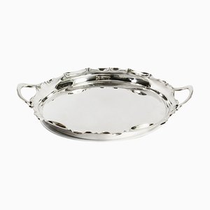 Victorian Silver Plated Tray from Walker & Hall, 1880