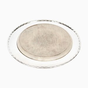 19th Century Silver Plated Bread Cheese Board by Henry Fielding
