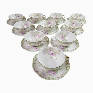 Antique French Service Set from Limoges, Set of 20