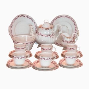 Porcelain Tea and Cake Service Set, Set of 23