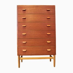 Tallboy Chest of Drawers by Poul M. Volther for Fdb, 1950s