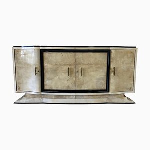 Art Deco French Parchment Sideboard, 1930s
