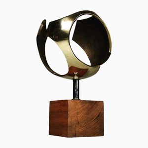 Mid-Century Sculptural Modern Brass Sphere, the Netherlands, 1960s