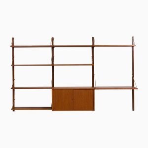 Teak Home Office Wall Unit by Poul Cadovius for Cado, Denmark, 1960s