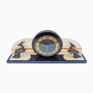 Art Deco Bronze Cabinet Clock