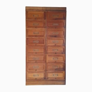 Vintage Tall Haberdashery Cabinet with Drawers