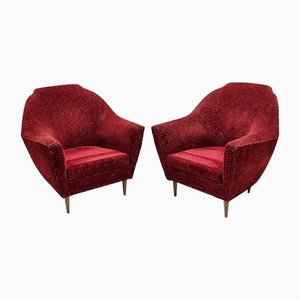 Lounge Chairs by Ico Parisi for Ariberto Colombo, Set of 2