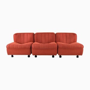 9000 Modular Lounge Chairs or Sofa by Tito Agnoli for Arflex, Italy, 1970s, Set of 3