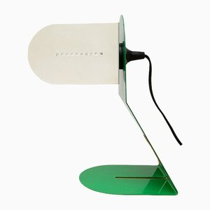 Lámpara de mesa minimalista era posmoderna italiana Mid-Century de metal de Boccato Gigante Zambusi Architetti para Seccose, años 60