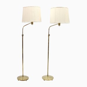 Floor Lamps Attributed to Hans Bergström for Asea, 1950s, Set of 2