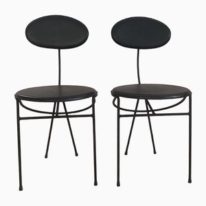 Set of Chairs from Mobil Metal Italy, 1980s