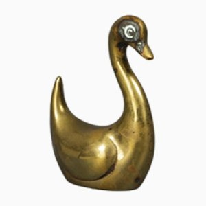 Small Brass Swan Hand Charm