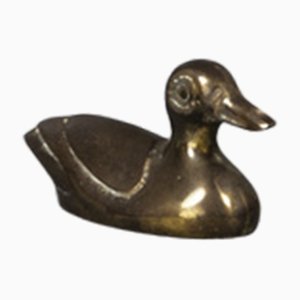 Small Brass Duck Hand Charm