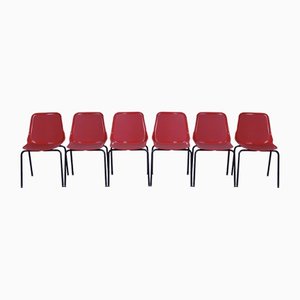 Chaises de MIM, Rome, 1960s, Set de 6