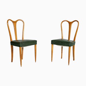Mid-Century Leather Chairs by Ico Parisi for Fratelli Rizzi, Set of 2