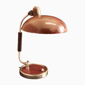German Bauhaus Desk Lamp in Red Metal by Christian Dell for Kaiser Idell, 1934