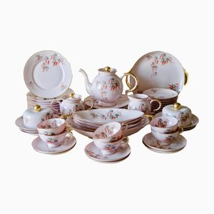 Porcelain Tea & Luncheon Service by Jean Haviland, Set of 40