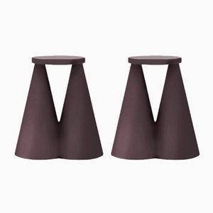 Isola Choco Side Tables by Portego, Set of 2