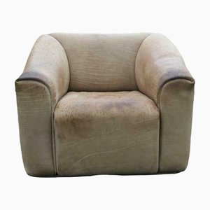 Cream or Beige Leather DS 47 Armchair from De Sede