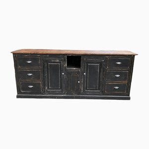 Large Patinated Shop Cabinet