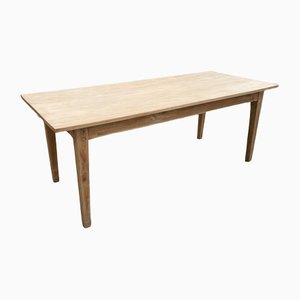 Oak Farmhouse Table with Spindle Legs
