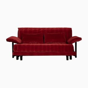 Wine Red Fabric Three-Seater Multy Sofa with Sleeping Function from Ligne Roset