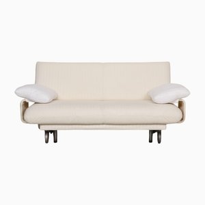 Cream Fabric Two-Seater Campus De Luxe Sofa with Sleeping Function from Brühl Collection
