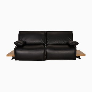 Schwarzes 2-Sitzer Leder Free Motion Edit 2 Sofa mit Elektronischer Entspannungsfunktion von Koinor