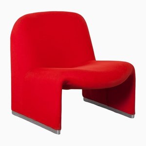 Alky Lounge Chair in Red by Giancarlo Piretti for Castelli