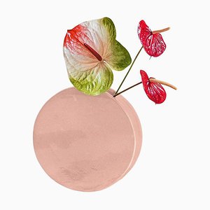 Kleiner rosa Keramik Blumentopf von Masquespacio