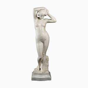 Scultura di donna in marmo di Carrara, 1900