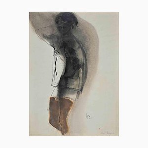Hugo Pereyra, Ritratto di ragazzo, Disegno originale, 1964