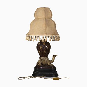 Lampe de Bureau Vintage Orientaliste Camel, Mid-20th-Century