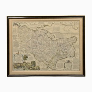 Mappa dell'Essex di Emanuel Bowen