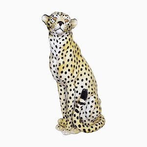 Italienischer Leopard in Terrakotta, 1960er