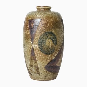 Vase aus Steingut von Anders B. Liljefors